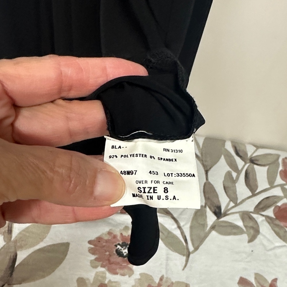 AGB Classic Black Midi Dress - Picture 4 of 9